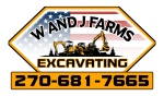 W&J farms Excavating logo